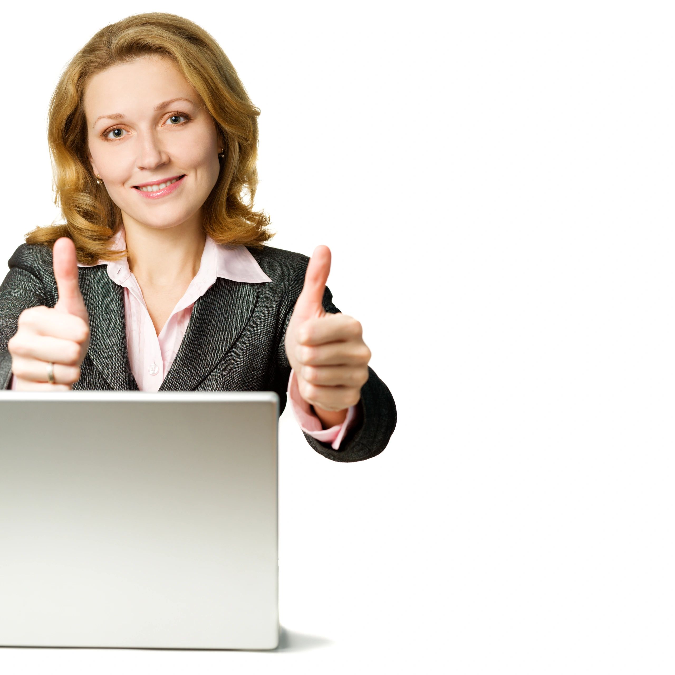 Professional working on a laptop