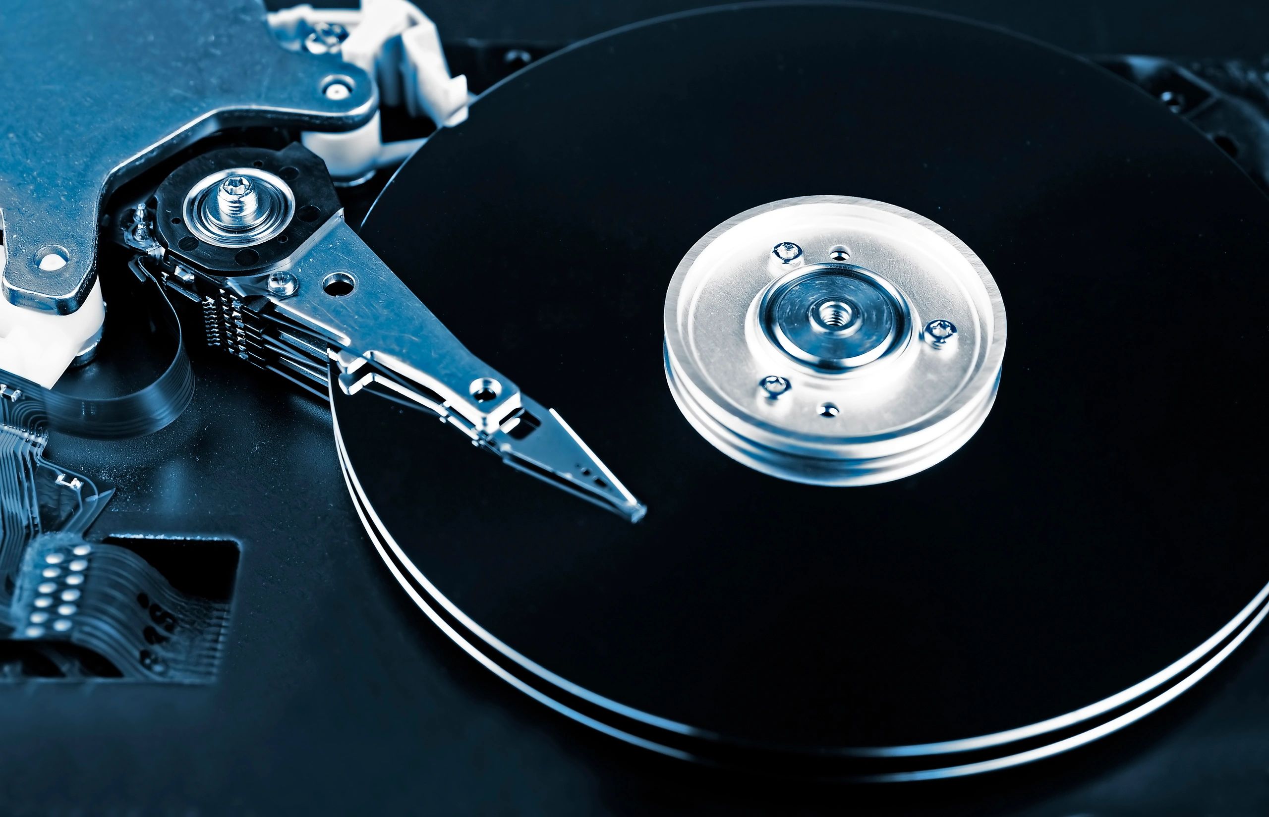 Hard drive representing data recovery service
